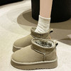 【明星同款❗️加绒雪地靴】可甜可酷，优质柔软面料，舒适不磨脚，耐磨鞋底，防撞鞋头，2025年新款厚底松糕时尚及裸短靴面包棉鞋潮QQ 商品缩略图2