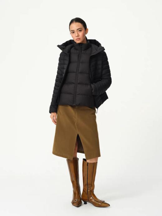 Evistub女装/E-5DBQ1261/植绒麂皮复古铆钉半身裙 商品图4