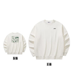 安踏运动卫衣情侣上衣2025新款冬季加厚加绒保暖套头衫172548702N