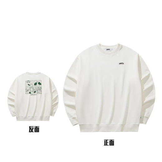 安踏运动卫衣情侣上衣2025新款冬季加厚加绒保暖套头衫172548702N 商品图0