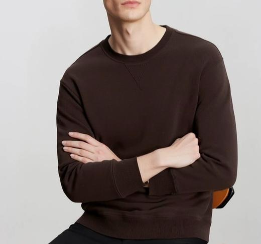 【罗蒙男士绵羊毛奥利绒圆领卫衣PY41】纯色简约派  轻暖舒适 蓬松手感 商品图1