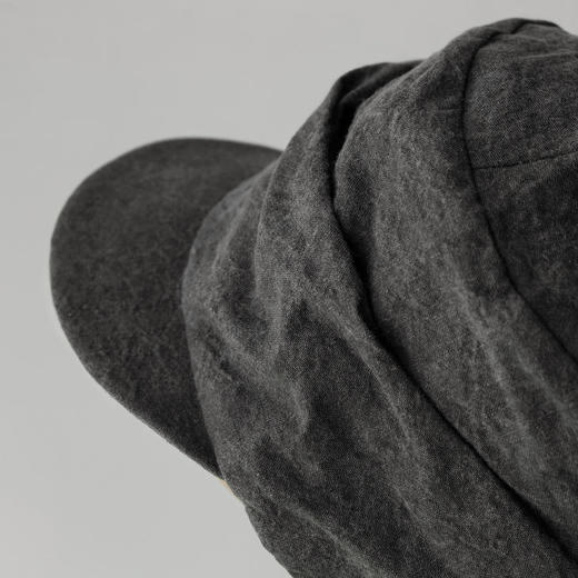 Kreuzzz 烟灰色和纸亚麻Sage报童帽 商品图12