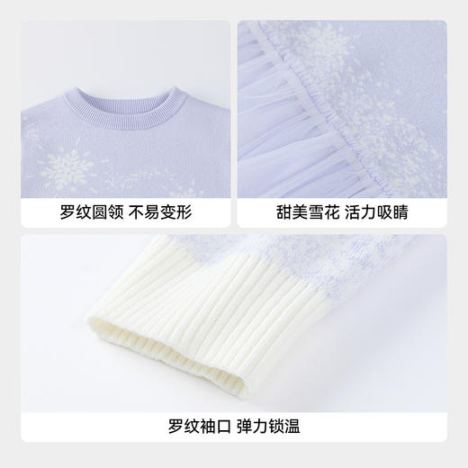 【实体店同款】女童长袖针织连衣裙冬季新款安奈儿童装AG543395 商品图4