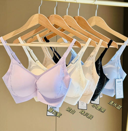 梅因斯3⃣️D刷花蚕丝文胸内衣 商品图0
