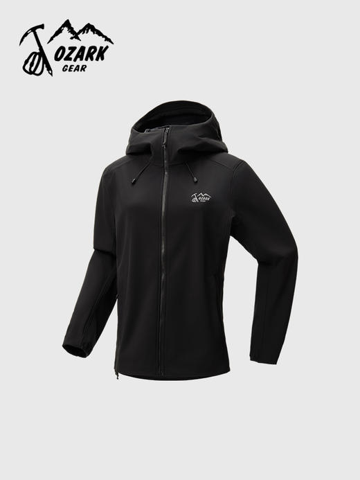 OZARK奥索卡女款连帽软壳夹克25年秋冬款OAGWT540405 商品图0