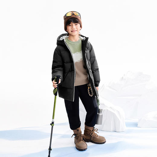 【实体店同款】男童全腰针织夹裤冬季新款安奈儿童装AB546174 商品图3