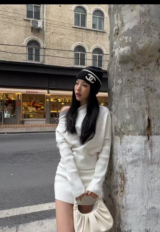 YT04-香奈儿 针织冷帽 黑+白的“高级感密码”（COCO） 商品图3