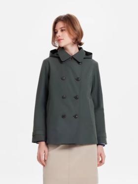 【春上新】【9.5折】2楼AIGLE艾高2024早秋新品GORE-TEX防风防雨透汽女士经典风衣外套吊牌价3600现价3420