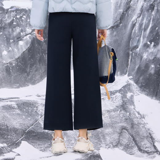 半身缘女裤 秋冬时尚舒适柔软保暖百搭显瘦休闲裤254102U30320076 商品图5