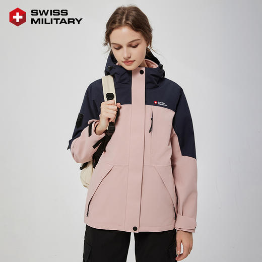 SWISS MILITARY瑞士军工/男女同款冲锋衣  防风，防水 情侣时尚百搭外套  1688 外壳 商品图12