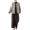 C070-2681新中式全棉复古盘扣棉服女文艺印花宽松夹棉保暖棉衣外套 商品缩略图4