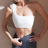 跃牌【菲芬之想】系列新款时尚欧美纯色性感单肩分体女士立体花瑜伽服文胸健身衣7703 商品缩略图0