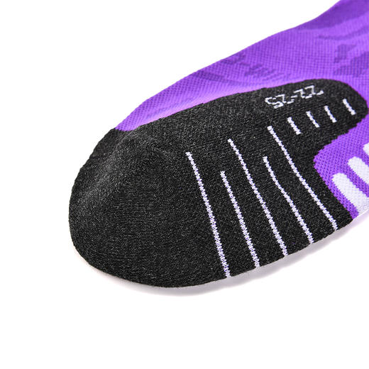 多威运动袜吸湿透气拼色暗纹设计感男女跑步中筒袜1352184 商品图3