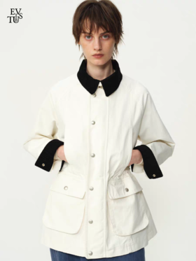 Evistub girls/E-5DWT1411/重水洗全棉复古谷仓夹克