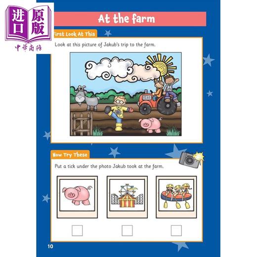预售 【中商原版】英国原版CGP 幼儿园学前班英语活动手册10册 Ages 3-5 English Activity Book 英文阅读写作自然拼读字母启蒙学习 商品图2