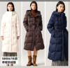 580067时尚气质修身长款带帽羽绒服 商品缩略图0