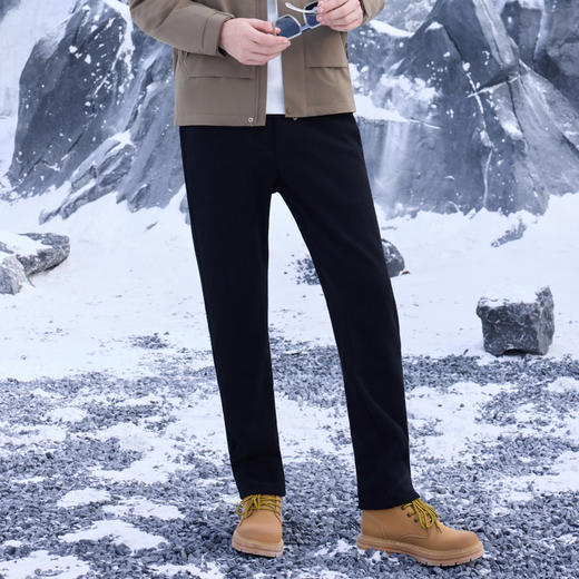 半身缘男裤 冬季运动宽松直筒休闲裤254201U10330114 商品图1