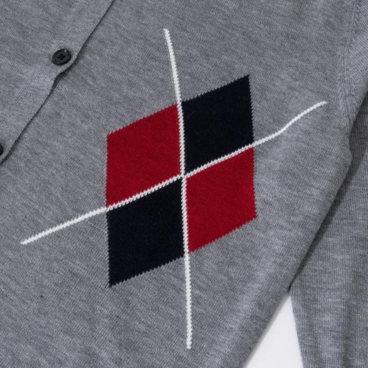 Grace&Glam 精纺羊毛舒柔减龄菱形开衫 商品图5