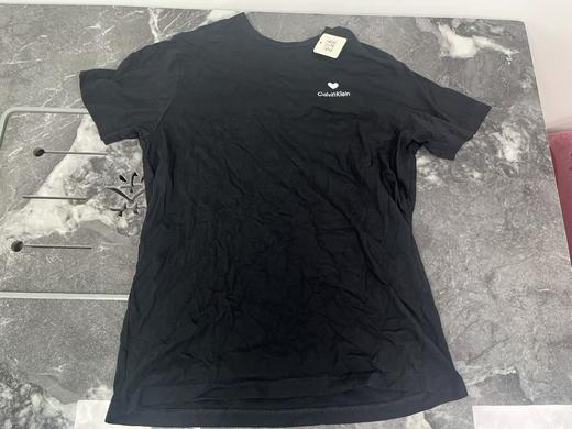 瑕疵Calvin Klein/CK 男士夏季纯棉爱心刺绣标居家休闲圆领短袖T恤 商品图0