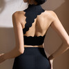 跃牌【菲芬之想】系列 斜肩镂空花上衣带胸垫裸感运动背心式美背瑜伽服8801 商品缩略图2