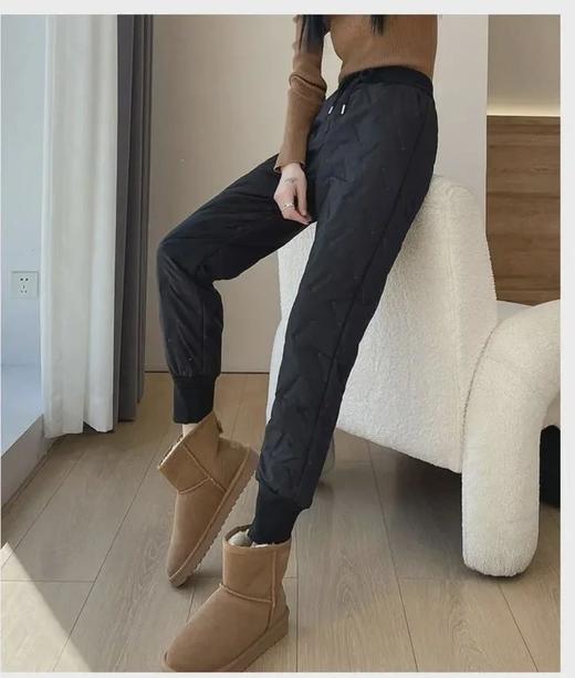 巨保暖【正品柯森依男女同款三层加厚羊羔绒防寒裤】束脚和平口2款可选~外层防风防水面料，里层超厚实羊羔绒，亲肤保暖锁温！中层夹棉蓄热，保暖不臃肿！-WD 商品图3