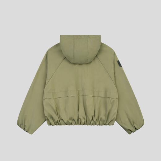 GOODBAI 徽章剪影贴布格纹撞色连帽拉链外套 商品图4