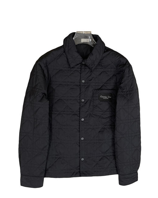 中性款绗缝格薄夹棉夹克外套he010 商品图0