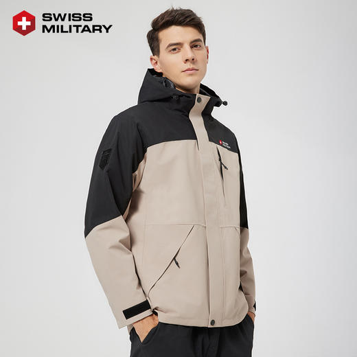 SWISS MILITARY瑞士军工/男女同款冲锋衣  防风，防水 情侣时尚百搭外套  1688 外壳 商品图2