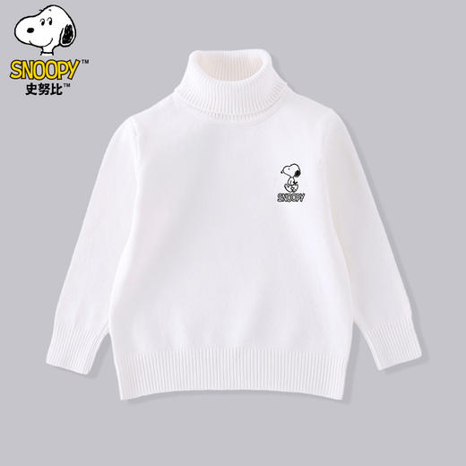 {史努比}儿童装高领毛衣冬季内搭校服神奇百搭打底衫90-160 商品图9
