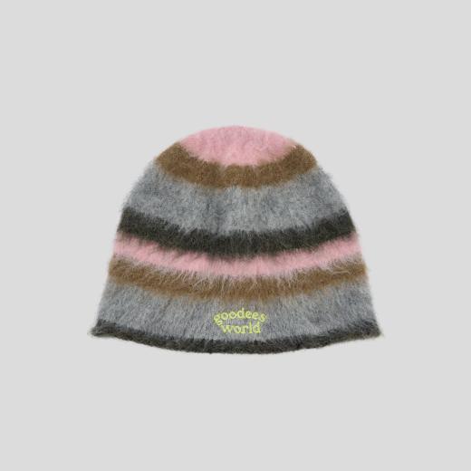 GOODBAI GOODEES刺绣logo条纹撞色针织帽 商品图1