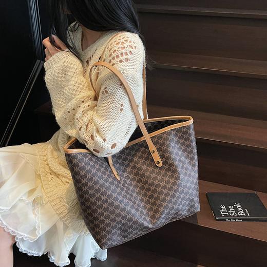 【YW】无忧购复古包包女大容量休闲单肩托特包通勤手提包（截单后5-7天发货） 商品图0