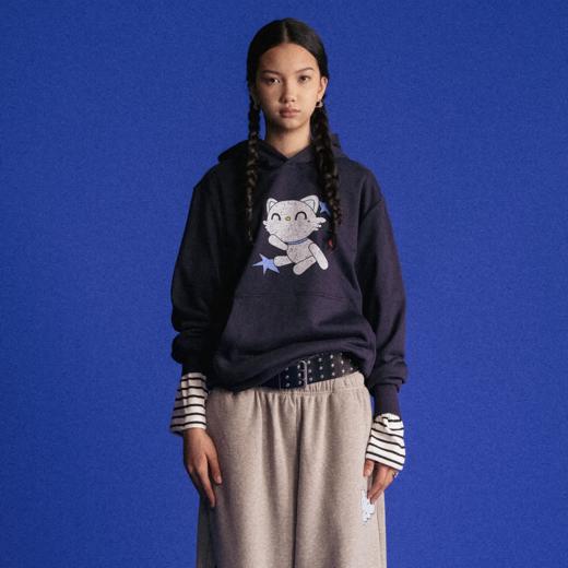 GOODBAI GOODEES 斑驳机器小猫连帽卫衣 商品图0