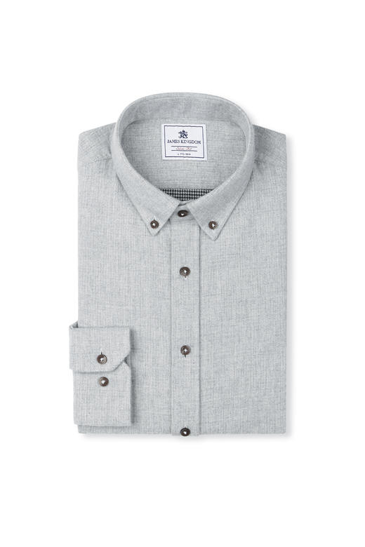 【高品质秋冬绒布衬衫断码清库存】占姆士男士秋冬全棉法兰绒中青年绒布衬衫 商品图12