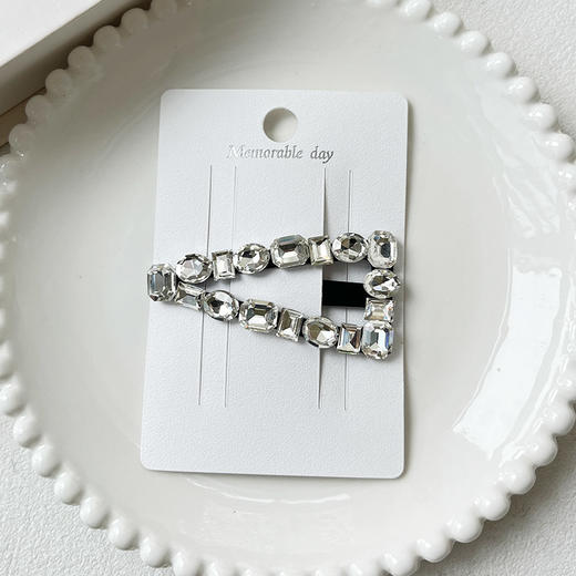 韩系超闪重工方钻BB夹精致碎发侧边夹-纪念日百货门店同款165543450 商品图2