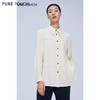 pure touch尖领廓形女士衬衫高级小众设计感宽松百搭长袖春季衬衣 商品缩略图0