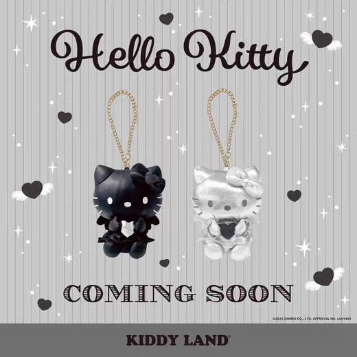 日本Sanrio三丽鸥NIC黑白恶魔天使长腿Kitty毛绒玩偶挂件 商品图2