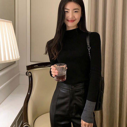 撞色羊毛衫｜撞色时髦，一眼出彩，内搭高级有层次【3-5天发货，周末顺延】 商品图2