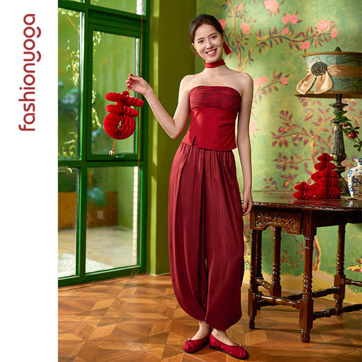 FM15963红韵棉麻禅逸裤 商品图11