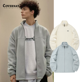 Covernat摇粒绒外套男女同款春新品毛绒拉链外套上衣CO2203JKF1