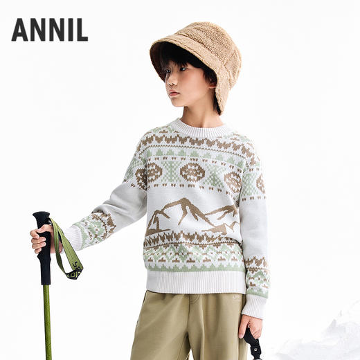 【实体店同款】男童圆领针织衫冬季新款安奈儿童装AB544041 商品图0