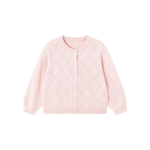 英氏儿童针织外套春秋长袖女童开衫羊毛外套休闲外搭中大童毛衣 商品图5