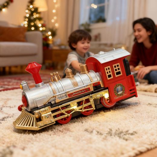 📣49.9冲『🎄品盛驰圣诞音乐轨道火车』超大一套四节车箱！电动灯光音乐！一起踏上平安夜的列车🚂 音乐超nice的，嘟嘟嘟派送礼物 🎄圣诞氛围感拉满 商品图4
