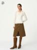 Evistub女装/E-5DBQ1261/植绒麂皮复古铆钉半身裙 商品缩略图0