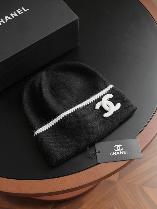 YT04-香奈儿 针织冷帽 黑+白的“高级感密码”（COCO） 商品图13