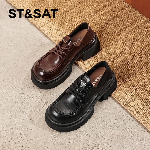 【绒里可选】星期六英伦学院风厚底乐福SSD1112C5E/SSD411DCYA 商品图1