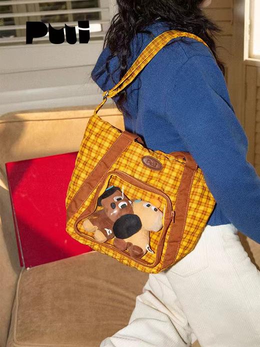 4楼Eubelle欧蓓 puui原创生活少女托特斜挎包二次元大容量 手提包/通勤包/单肩包 活动价：268元 商品图0