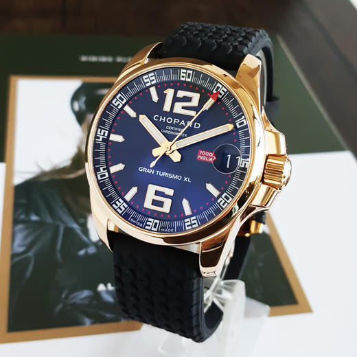 【95新】CHOPARD 萧邦161264-5001天文台认证自动机械机芯日期显示MILLE MIGLIA系列44MM（男款）18K玫瑰金191025NJS08 商品图1