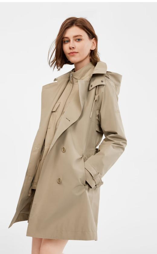 【春上新】【9.5折】2楼AIGLE艾高风衣冲锋衣2024年春夏新款GORE-TEX防风防雨透汽外套女吊牌价4200现价3990 商品图0