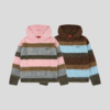 GOODBAI GOODEES 条纹彩色连帽毛衣 商品缩略图1