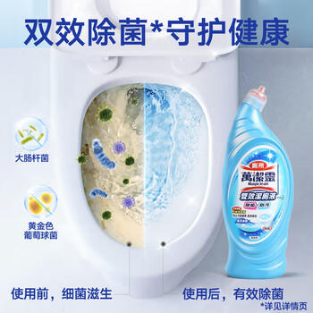 花王（KAO）双效洁厕液650ml海洋清香 进口马桶清洁剂洁厕灵厕所清洁剂蓝泡泡 /家庭清洁/纸品 /家庭环境清洁 /洁厕灵 商品图2